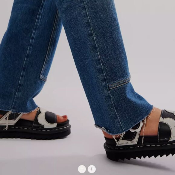 Dr. Martens Black and White Mules - Picture 13 of 16